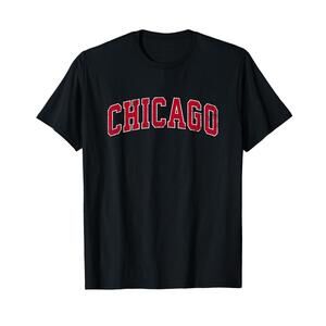 Chicago Illinois Il Sports Design Red Design TShirt